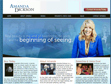 Tablet Screenshot of amandadickson.com